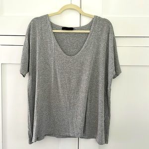 Hatch Gray Short Sleeve V-Neck Tee